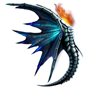 Storm Dragon Wings PNG 38
