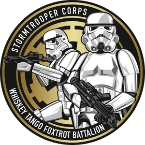 Stormtrooper Corps Whiskey Tango Foxtrot Battalion Emblem PNG image