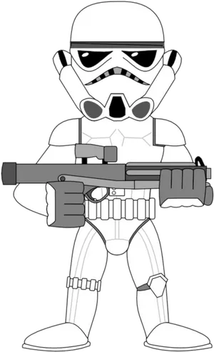 Stormtrooper Ready Position PNG image