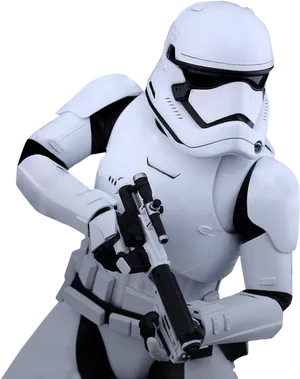 Stormtrooper Readyfor Action PNG image