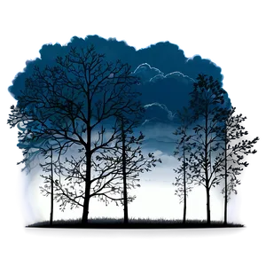 Stormy Sky Trees PNG 25 PNG