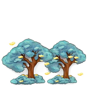 Stormy Sky Trees PNG Gjj