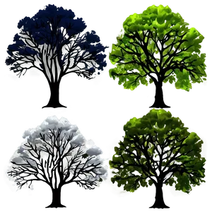 Stormy Sky Trees PNG Kcs