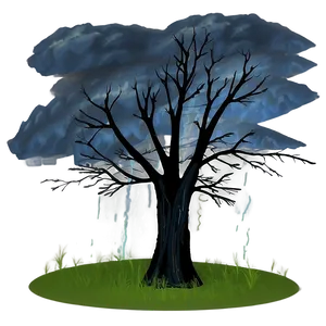 Stormy Sky Trees PNG Qhb2