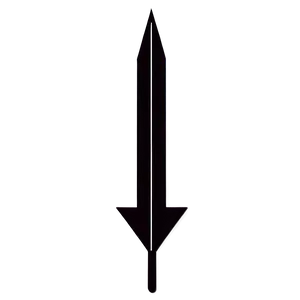 Straight Black Arrow Png Qda PNG image