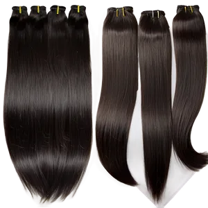 Straight Hair Bundles Png 06122024 PNG image