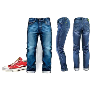Straight Leg Jean PNG Afv92