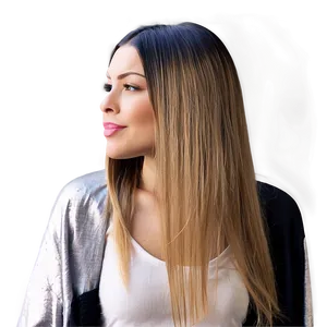 Straight Long Hair Sleek PNG 05242024