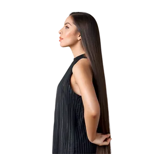 Straight Long Hair Sleek Png 33 PNG image