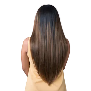 Straight Long Hair Sleek PNG Der65