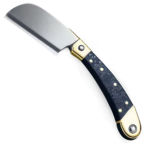 Straight Razor Knife Png Bck PNG image