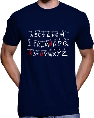 Stranger Things Alphabet Shirt