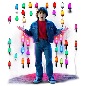 Stranger Things Christmas Lights PNG Sok25