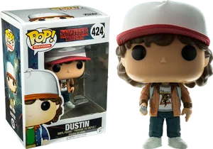 Stranger Things Dustin Funko Pop PNG
