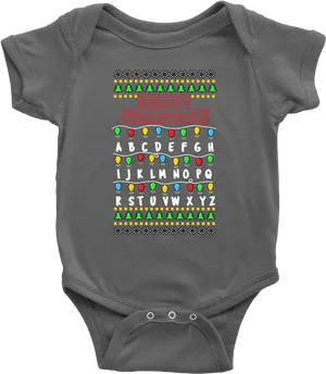 Stranger Things Inspired Christmas Lights Bodysuit PNG