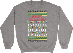 Stranger Things Inspired Christmas Sweater PNG