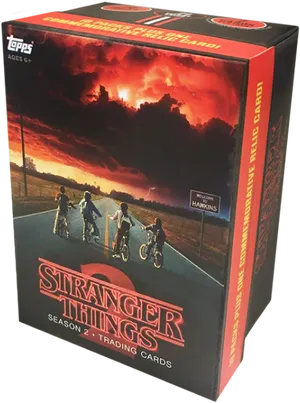 Stranger Things Season2 Trading Cards Box PNG image