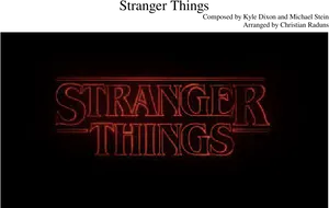 Stranger Things Title Graphic PNG image