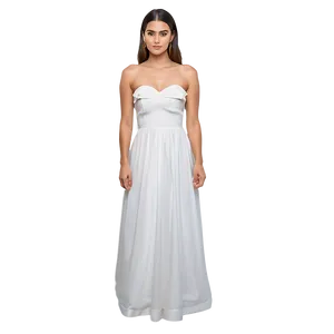 Strapless White Dress Style PNG 42 PNG