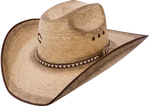 Straw Cowboy Hat Isolated