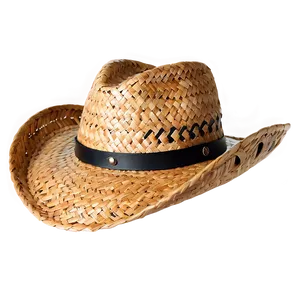 Straw Cowboy Hat PNG 05252024