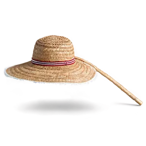 Straw Hat With Fringe PNG 15