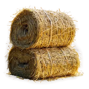 Straw Hay Bundle PNG 06122024