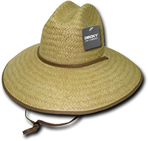 Straw Sun Hatwith Tag