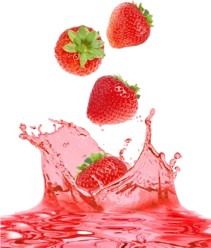 Strawberries Splash Red Liquid.jpg PNG image