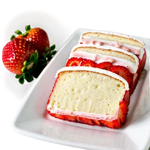 Strawberry Angel Food Cake PNG 81