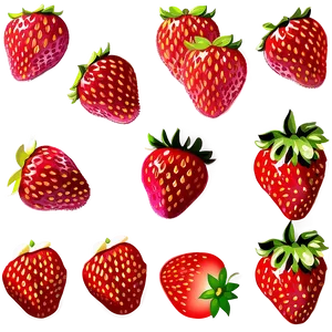 Strawberry Art PNG 74