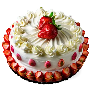 Strawberry Cake PNG Woc