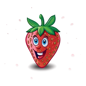 Strawberry Cartoon Character Png 05042024 PNG image