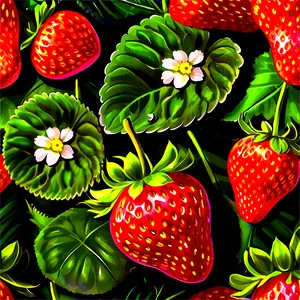 Strawberry Crop PNG Pdm PNG