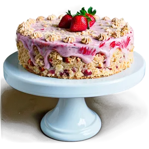Strawberry Crumble Cake PNG Kwf