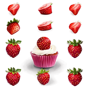 Strawberry Cupcake PNG 33 PNG