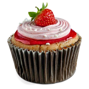Strawberry Cupcake PNG Ljk