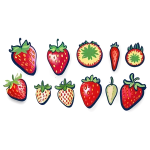Strawberry Drawing Png 05042024 PNG image