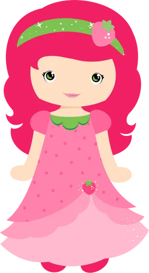 Strawberry Fairy Clipart PNG