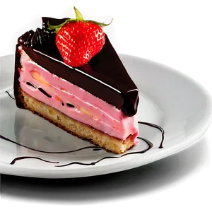 Strawberry Ganache Cake PNG 49