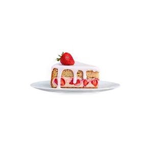Strawberry Glazed Cake PNG Pqa