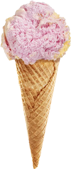 Strawberry Ice Cream Cone PNG image