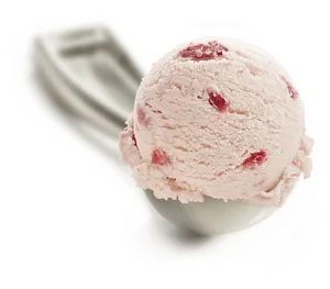 Strawberry Ice Cream Scoop PNG