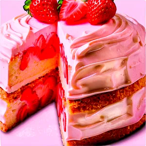 Strawberry Jelly Cake PNG Xdq38 PNG