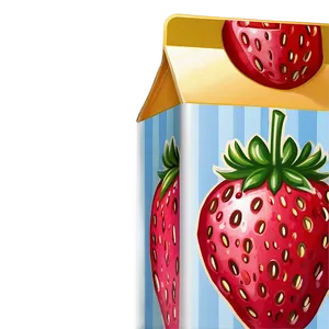 Strawberry Juice Box Clipart Png Urg PNG image