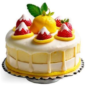 Strawberry Lemon Cake PNG 71 PNG