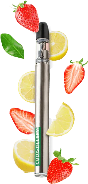 Strawberry Lemon Vape Pen PNG image