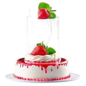 Strawberry Mirror Cake PNG Eqb49 PNG