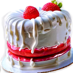 Strawberry Mirror Cake PNG Lpq35 PNG