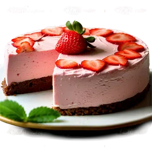Strawberry Mousse Cake PNG 06212024